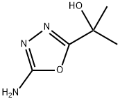 2-(5-氨基-1,3,4-噁二唑-2-基)丙-2-醇 结构式