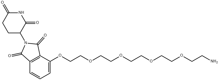 Thalidomide-O-PEG4-amine 结构式