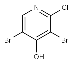 3,5-二溴-2-氯吡啶-4-醇 结构式