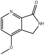 4-Methoxy-6-methyl-5,6-dihydro-pyrrolo[3,4-b]pyridin-7-one 结构式