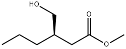 Hexanoic acid, 3-(hydroxymethyl)-, methyl ester, (3R)- 结构式