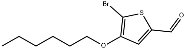 5-溴-4-己硫基噻吩-2-醛 结构式
