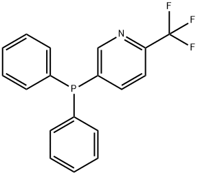 5-(二苯基膦基)-2-(三氟甲基)吡啶 结构式