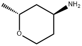 (2R,4S)-2-甲基-四氢吡喃-4-基胺 结构式