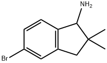 1-Amino-5-bromo-2,2-dimethylindane 结构式