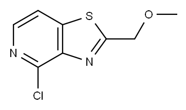 4-氯-2-(甲氧基甲基)噻唑并[4,5-C]吡啶 结构式