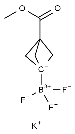trifluoro-(3-methoxycarbonyl-1-bicyclo[1.1.1]pentanyl)boranuide 结构式
