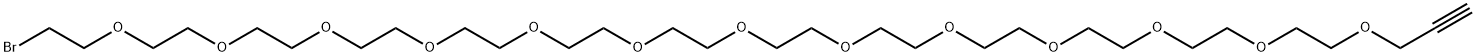 Propargyl-PEG12-bromide 结构式