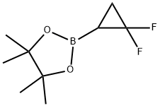 2,2-二氟-环丙硼酸频哪醇酯 结构式