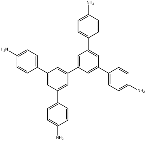 5',5''-双(4-氨基苯基)-[1,1':3',1'':3'',1'''-四联苯]-4,4'''-二胺 结构式