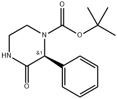 (S)-tert-butyl 3-oxo-2-phenylpiperazine-1-carboxylate 结构式