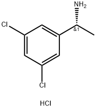 (R)-1-(3,5-二氯苯基)乙胺盐酸盐 结构式