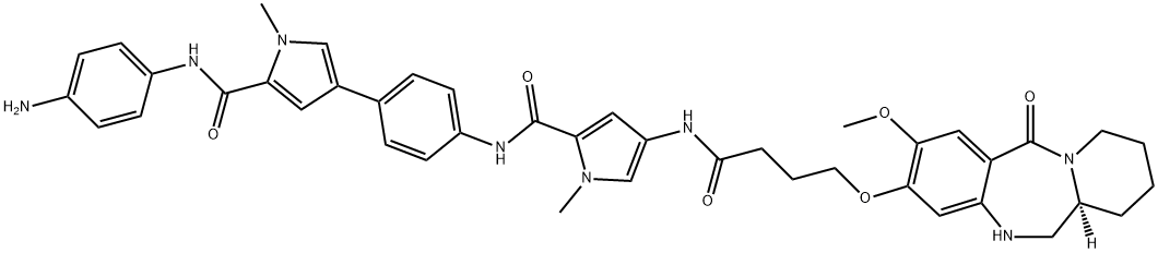 Aniline-MPB-amino-C3-PBD 结构式