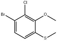 (4-溴-3-氯-2-甲氧基苯基)(甲基)磺胺 结构式
