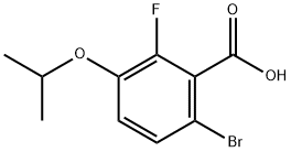 2-氟-3-异丙氧基-6-溴苯甲酸 结构式