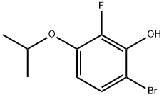 2-氟-3-异丙氧基-6-溴苯酚 结构式