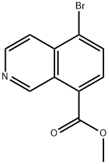 5-溴异喹啉-8-羧酸甲酯 结构式