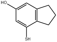 7-巯基-2,3-二氢-1H-茚满-5-醇 结构式