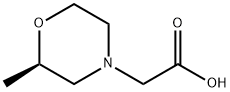 4-Morpholineacetic acid, 2-methyl-, (2R)- 结构式