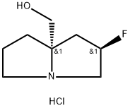 ((2R,7AS)-2-氟四氢-1H-吡咯嗪-7A(5H)-基)甲醇盐酸盐 结构式