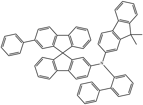 N-[1,1′-联苯]-2-基-N-(9,9-二甲基-9H-芴-2-基)-2′-苯基-9,9′-螺二[9H-芴]-2-胺 结构式