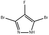 1H-Pyrazole, 3,5-dibromo-4-fluoro- 结构式