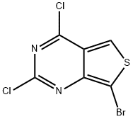 Thieno[3,4-d]pyrimidine, 7-bromo-2,4-dichloro- 结构式