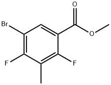 Benzoic acid, 5-bromo-2,4-difluoro-3-methyl-, methyl ester 结构式