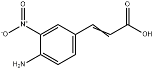 (E)-3-(4-氨基-3-硝基苯基)丙烯酸 结构式