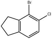 4-溴-5-氯-2,3-二氢-1H-茚 结构式