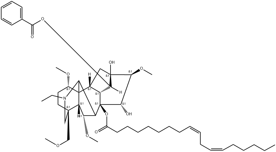 Lipodeoxyaconitine 结构式