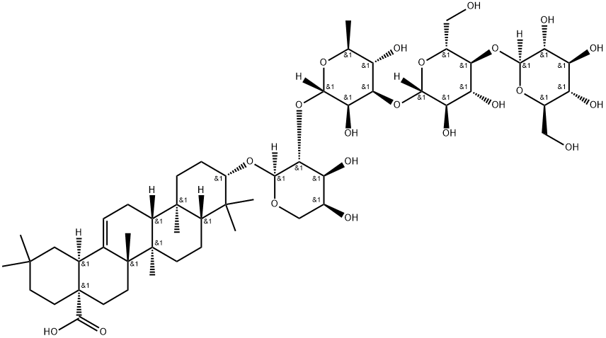 白头翁皂苷E-2 结构式