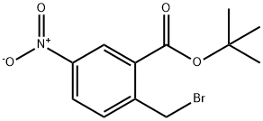 Benzoic acid, 2-(bromomethyl)-5-nitro-, 1,1-dimethylethyl ester 结构式