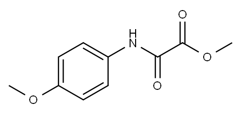 2-[(4-甲氧基苯基)氨基]-2-氧代乙酸甲酯 结构式