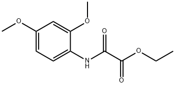 2-((2,4-二甲氧基苯基)氨基)-2-氧代乙酸乙酯 结构式
