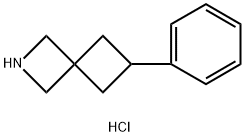 6-苯基-2-氮杂螺[3.3]庚烷盐酸盐 结构式