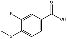 3-氟-4-(甲硫基)苯甲酸 结构式