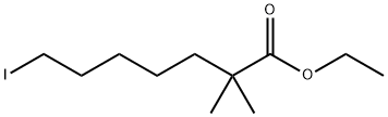 Heptanoic acid, 7-iodo-2,2-dimethyl-, ethyl ester 结构式