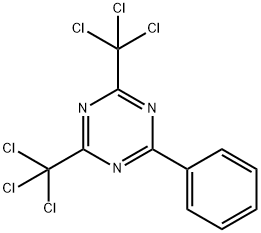 1,3,5-Triazine, 2-phenyl-4,6-bis(trichloromethyl)- 结构式