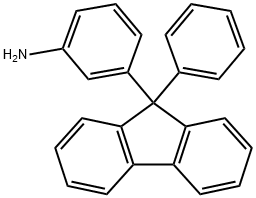 3-(9-苯基-9H-芴-9-基)-苯胺 结构式