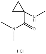 N,N-二甲基-1-(甲基氨基)环丙烷甲酰胺盐酸盐 结构式