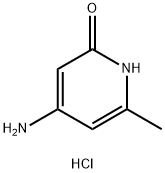 4-氨基-6-甲基吡啶-2-醇盐酸盐 结构式