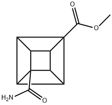 4-氨基甲酰基立方烷-1-羧酸甲酯 结构式