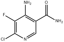 4-氨基-6-氯-5-氟烟酰胺 结构式