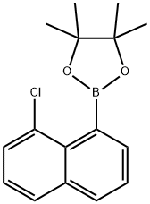 2-(8-氯萘-1-基)-4,4,5,5-四甲基-1,3,2-二氧杂硼烷 结构式