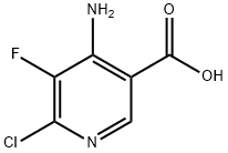 4-氨基-6-氯-5-氟烟酸 结构式