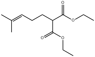 Propanedioic acid, 2-(4-methyl-3-penten-1-yl)-, 1,3-diethyl ester 结构式