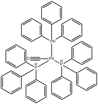 Palladium, carbonyltris(triphenylphosphine)-, (T-4)- 结构式