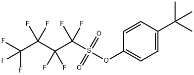 1-Butanesulfonic acid, 1,1,2,2,3,3,4,4,4-nonafluoro-, 4-(1,1-dimethylethyl)phenyl ester 结构式