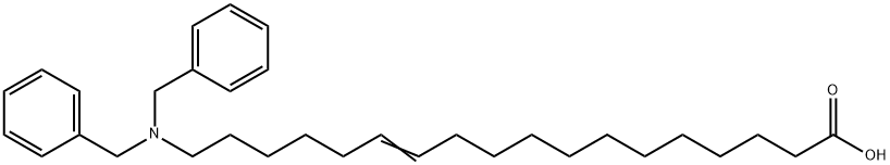 18-(Dibenzylamino)-12-octadecenoic acid 结构式